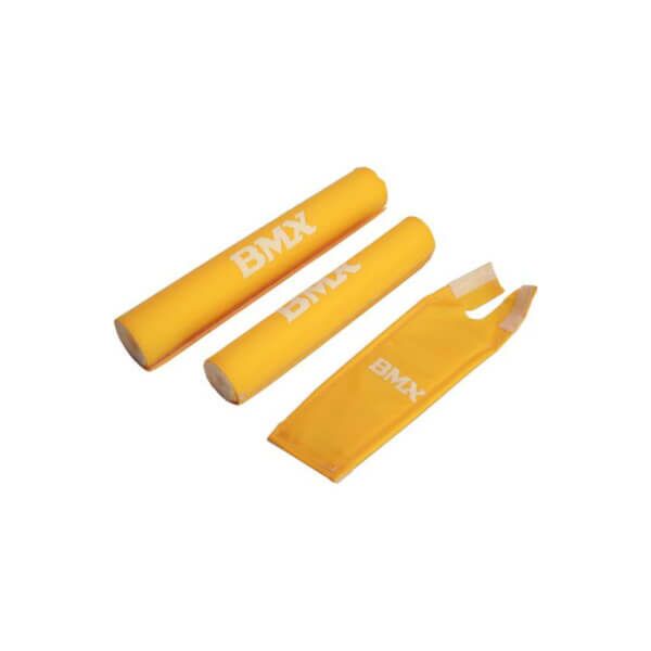 Merkloos cross BMX padset geel