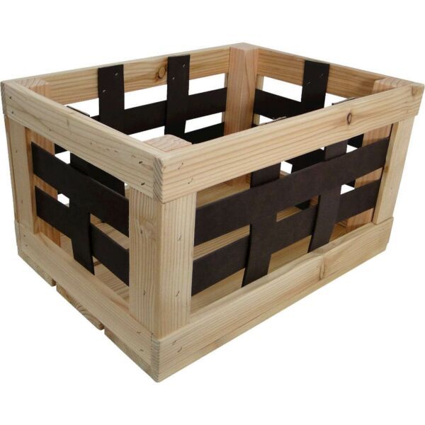 Merkloos fietskrat leren raster