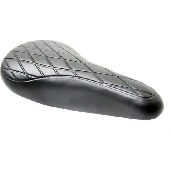 Merkloos BMX zadel cross zwart